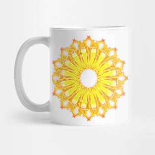 Yellow mandala Mug